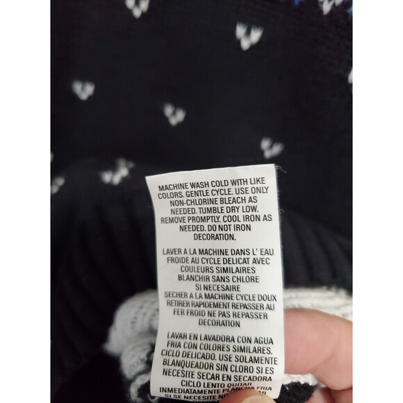 Chaps Boy's Cotton Fair Isle Snowflake Mock Neck Pullover Sweater Size XL 18-20 - Picture 8 of 8